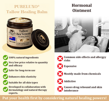 【70% OFF Wraps Up Today】Pureluxo® 🐄Tallow Bee Venom Healing Balm（Sorts Out Spots, Wrinkles & Knackered Skin — Steroid-Free）